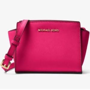 Hot pink Michael Kors Selma Bag